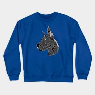 Great Dane Blue Stained Glass Crewneck Sweatshirt